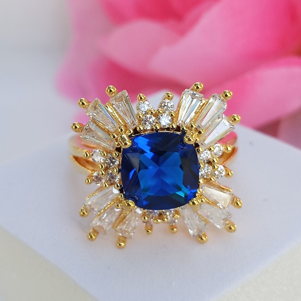 Blue Sapphire *Emerald Cut ring